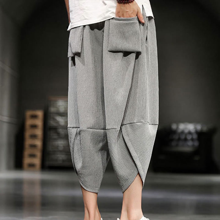 Pantalones cortos de verano Buddha Stones para hombre con bolsillos - image 2