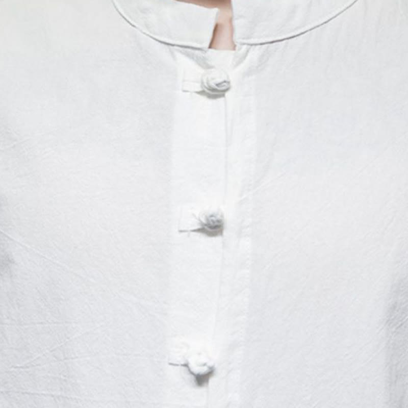 Camiseta de algodón de media manga para hombre en color liso de Buddha Stones - image 9