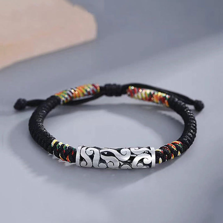 Pulsera de Piedra de Buda y Cobre con nubes auspiciosas de la suerte