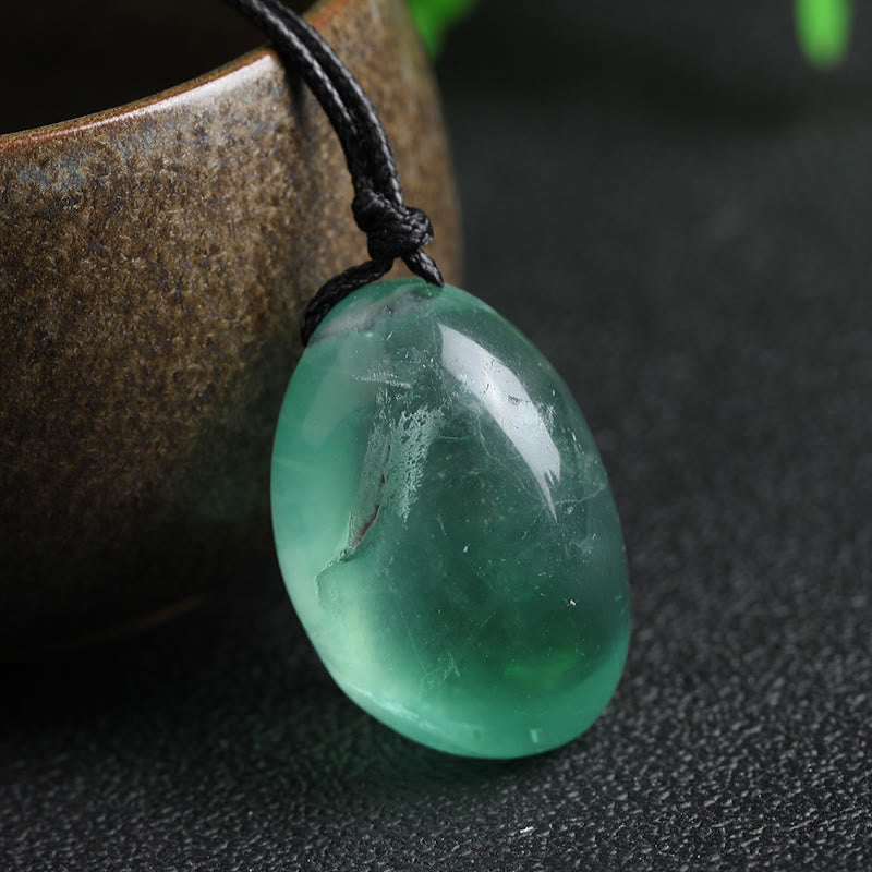 Colgante de collar de energía con fluorita verde y Buddha Stones - image 3