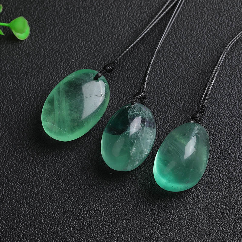 Colgante de collar de energía con fluorita verde y Buddha Stones - image 2