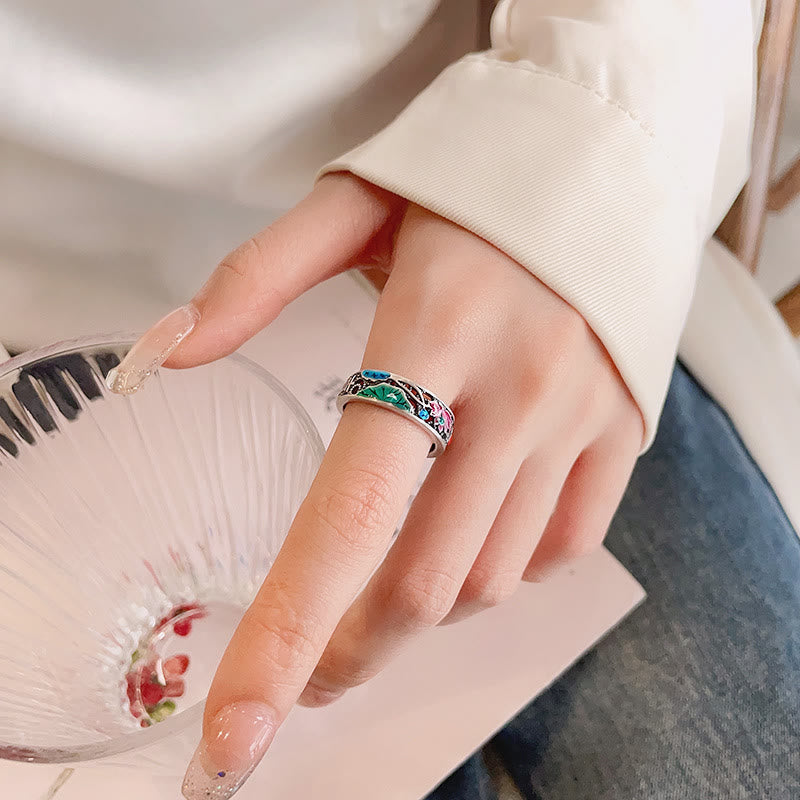 Anillo de pez koi de loto de la suerte de plata esterlina 925 de Buddha Stones, todo va bien - image 7