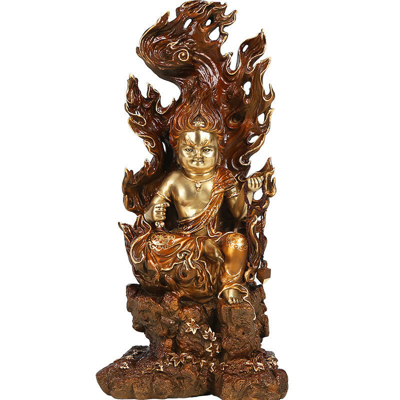 Buddha Stones Acalanatha Figura de Buda Estatua de Cobre Serenidad Decoración para Ofrenda en el Hogar