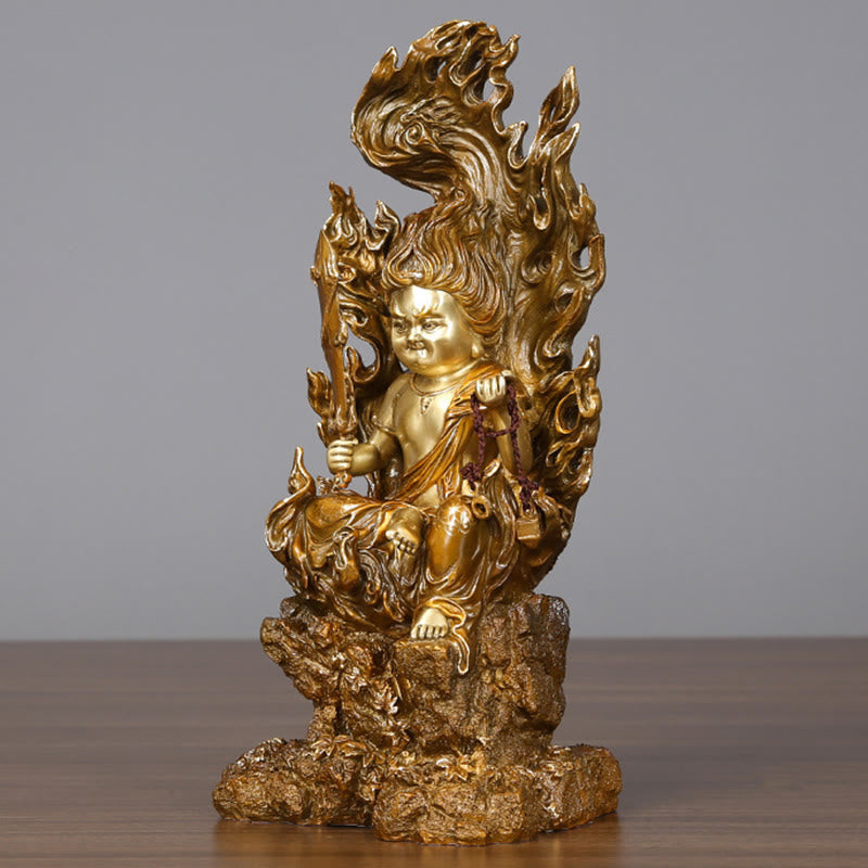 Buddha Stones Acalanatha Figura de Buda Estatua de Cobre Serenidad Decoración para Ofrenda en el Hogar - image 4