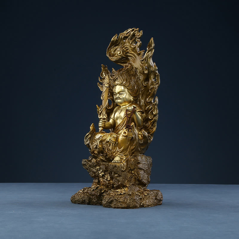 Buddha Stones Acalanatha Figura de Buda Estatua de Cobre Serenidad Decoración para Ofrenda en el Hogar - image 11