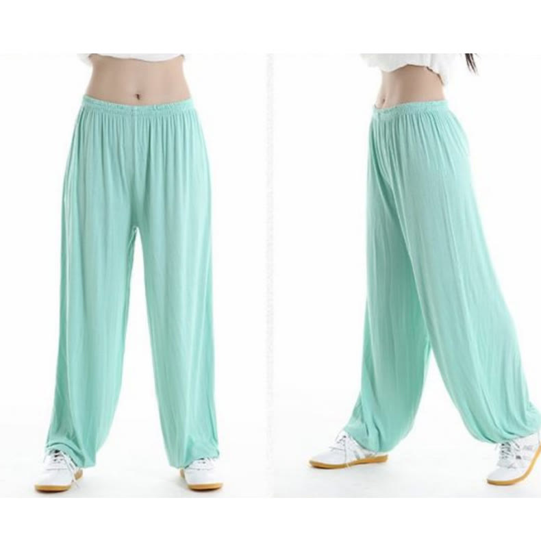 Pantalones de Verano Unisex para Práctica de Tai Chi y Qigong con Cintura Elástica Modal Buddha Stones - image 21