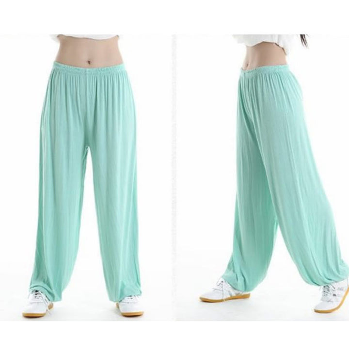 Pantalones de Verano Unisex para Práctica de Tai Chi y Qigong con Cintura Elástica Modal Buddha Stones - image 21