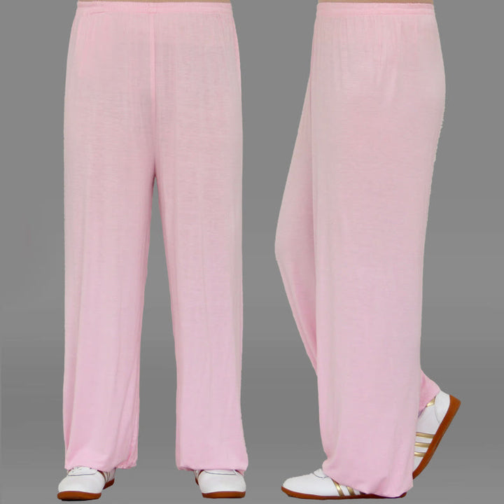 Pantalones de Verano Unisex para Práctica de Tai Chi y Qigong con Cintura Elástica Modal Buddha Stones