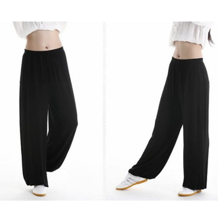 Pantalones de Verano Unisex para Práctica de Tai Chi y Qigong con Cintura Elástica Modal Buddha Stones - image 5