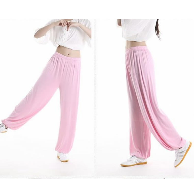 Pantalones de Verano Unisex para Práctica de Tai Chi y Qigong con Cintura Elástica Modal Buddha Stones - image 15