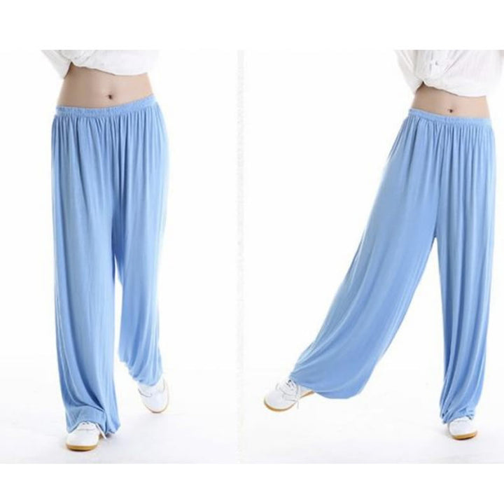 Pantalones de Verano Unisex para Práctica de Tai Chi y Qigong con Cintura Elástica Modal Buddha Stones - image 24