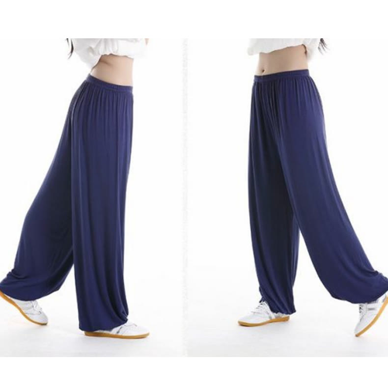 Pantalones de Verano Unisex para Práctica de Tai Chi y Qigong con Cintura Elástica Modal Buddha Stones - image 27