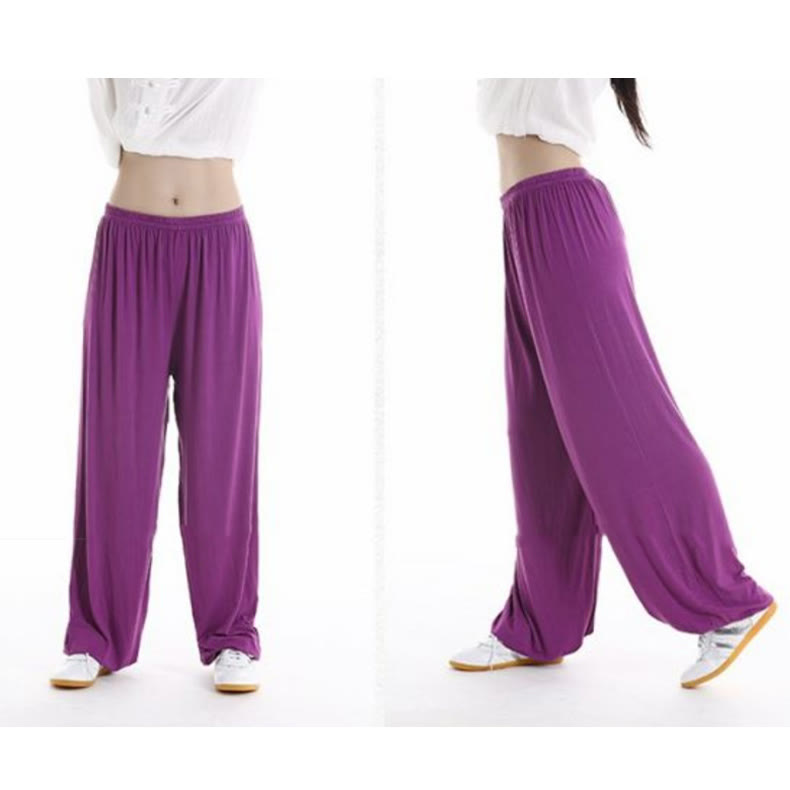 Pantalones de Verano Unisex para Práctica de Tai Chi y Qigong con Cintura Elástica Modal Buddha Stones - image 8