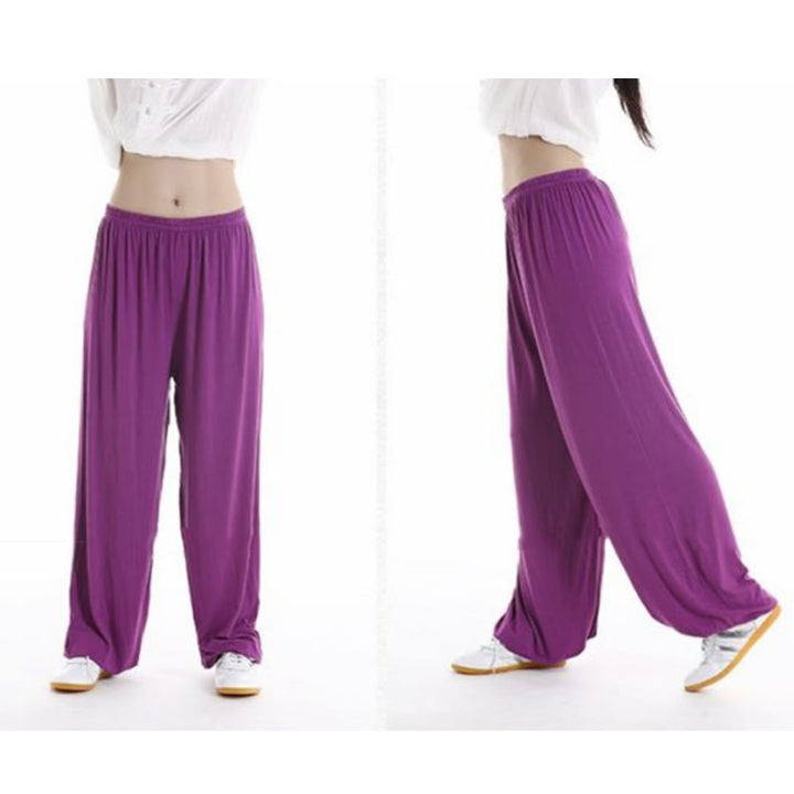 Pantalones de Verano Unisex para Práctica de Tai Chi y Qigong con Cintura Elástica Modal Buddha Stones - image 8