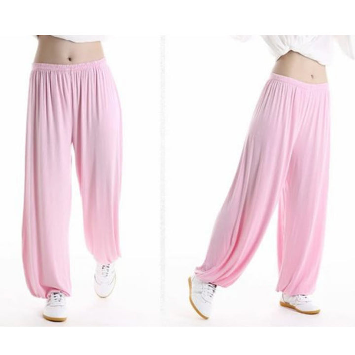 Pantalones de Verano Unisex para Práctica de Tai Chi y Qigong con Cintura Elástica Modal Buddha Stones - image 14