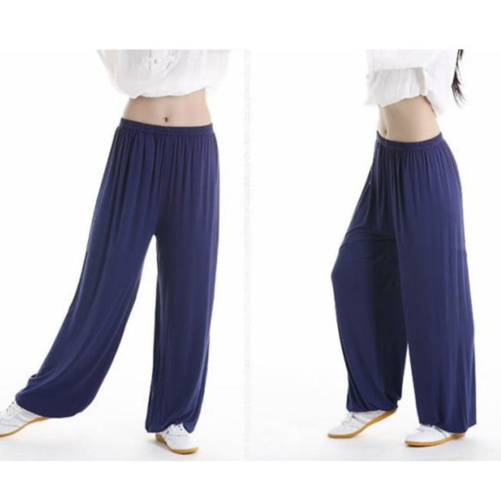 Pantalones de Verano Unisex para Práctica de Tai Chi y Qigong con Cintura Elástica Modal Buddha Stones - image 28