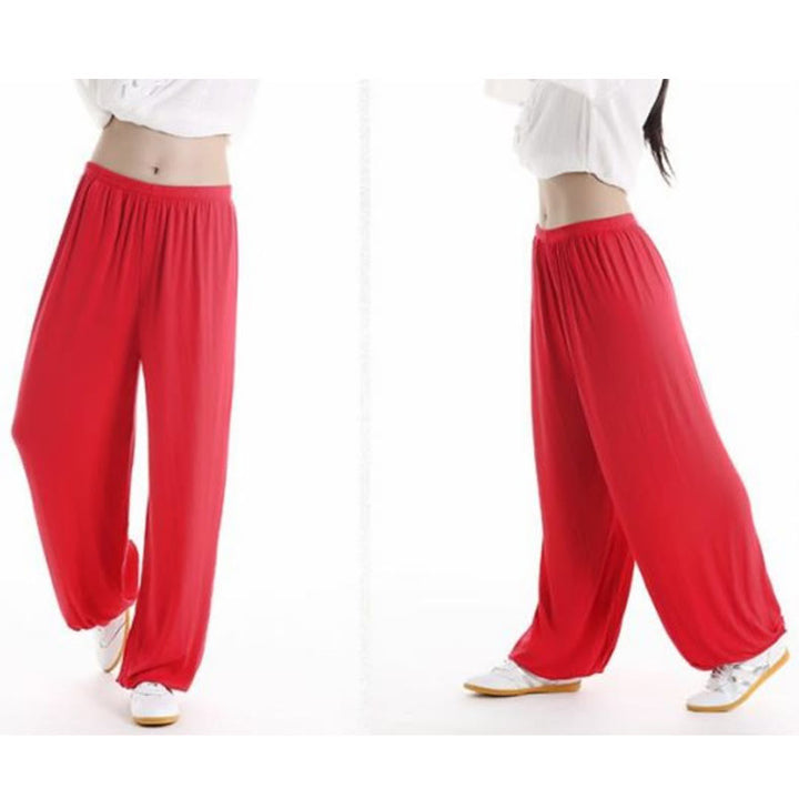 Pantalones de Verano Unisex para Práctica de Tai Chi y Qigong con Cintura Elástica Modal Buddha Stones - image 17