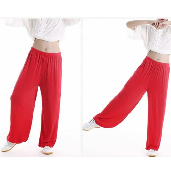 Pantalones de Verano Unisex para Práctica de Tai Chi y Qigong con Cintura Elástica Modal Buddha Stones - image 18