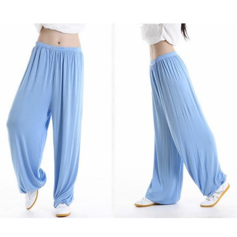 Pantalones de Verano Unisex para Práctica de Tai Chi y Qigong con Cintura Elástica Modal Buddha Stones - image 25