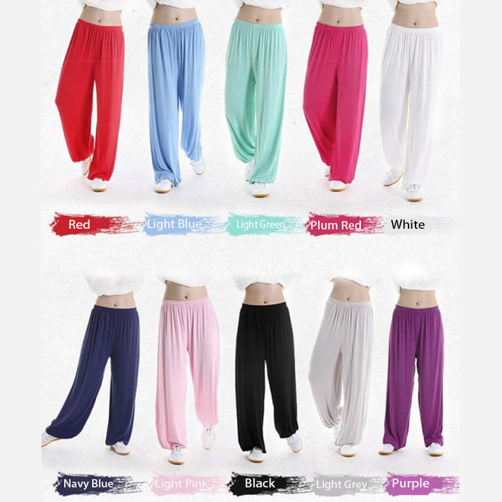 Pantalones de Verano Unisex para Práctica de Tai Chi y Qigong con Cintura Elástica Modal Buddha Stones - image 38