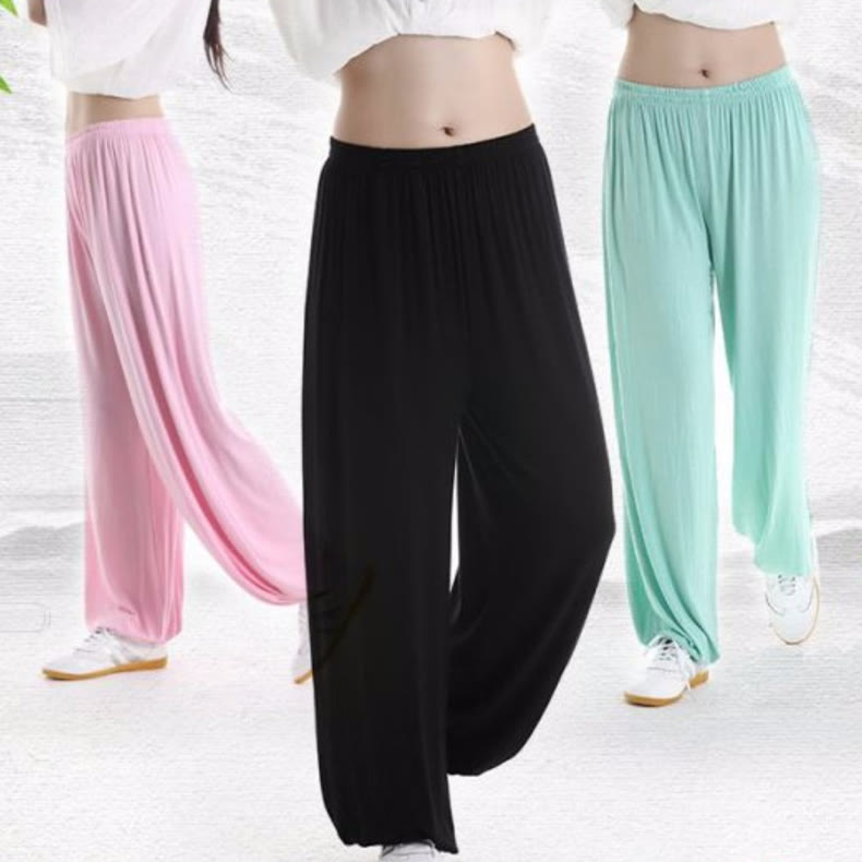 Pantalones de Verano Unisex para Práctica de Tai Chi y Qigong con Cintura Elástica Modal Buddha Stones - image 37