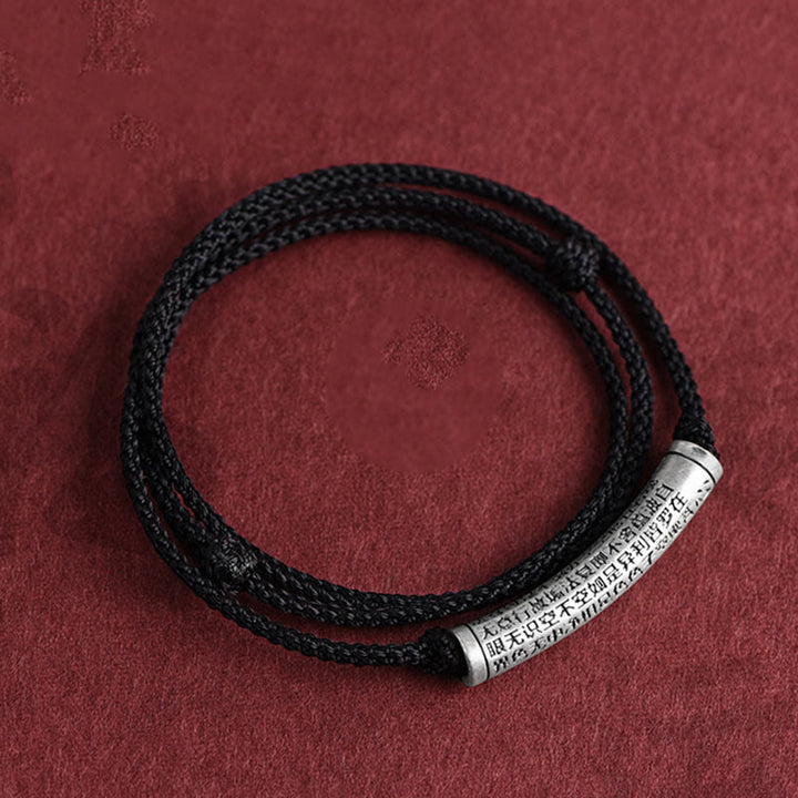 Buddha Stones Collar de Colgante de Cadena de Sutra del Corazón de Seis Verdaderas Palabras en Plata de Ley 999 - image 21