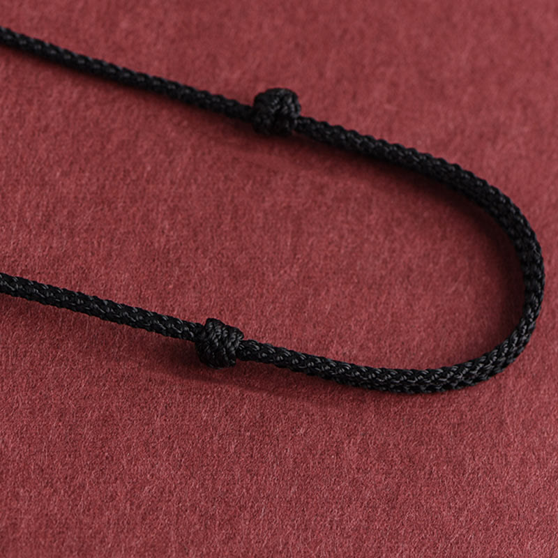 Buddha Stones Collar de Colgante de Cadena de Sutra del Corazón de Seis Verdaderas Palabras en Plata de Ley 999 - image 23