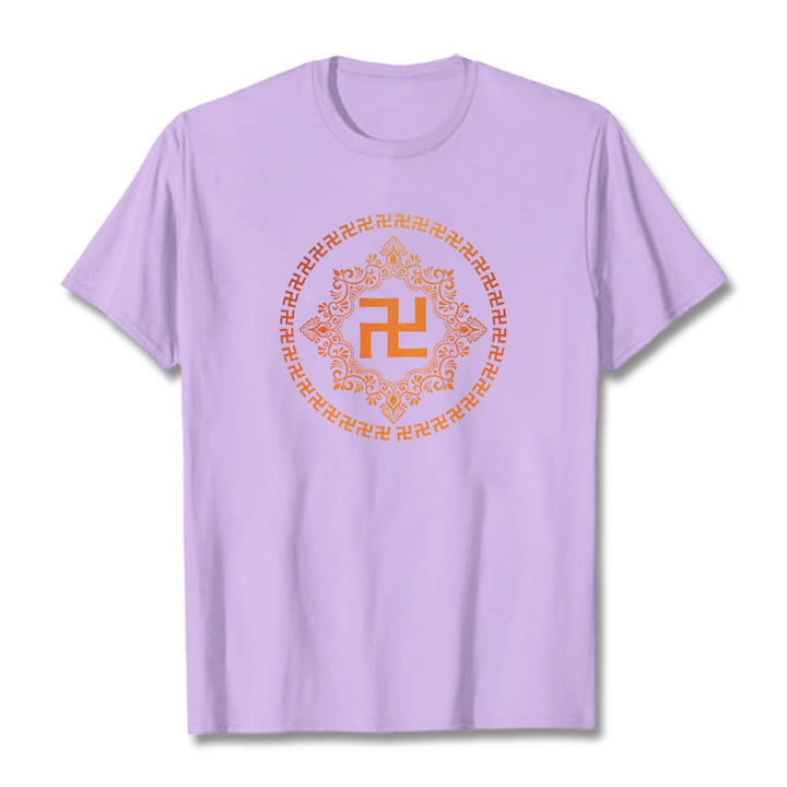 Camiseta con esvástica y Buddha Stones - Ciruela - 2XL - image 16