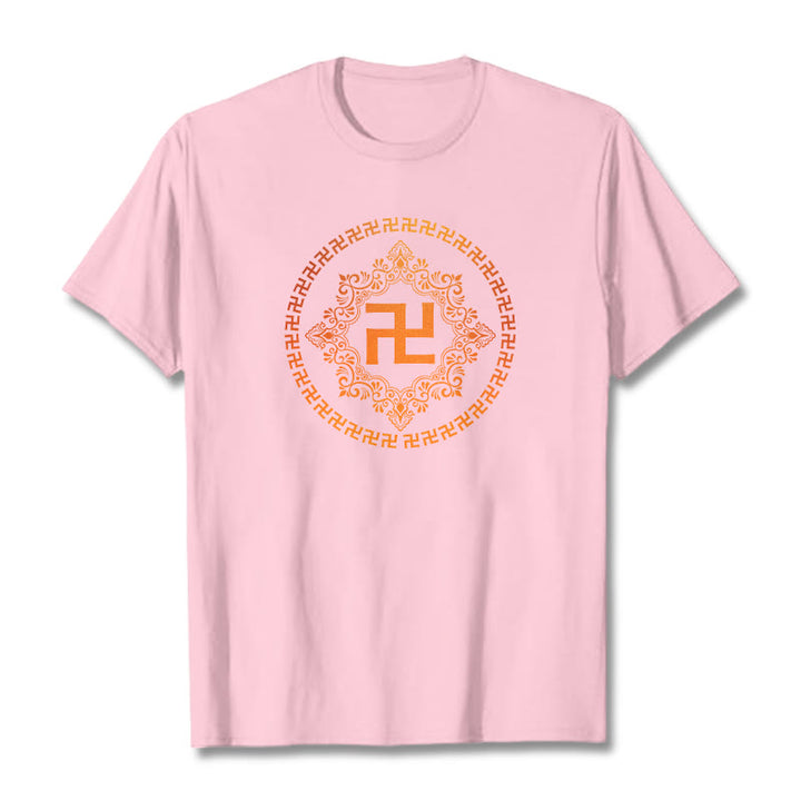 Camiseta con esvástica y Buddha Stones - Rosa claro - 2XL - image 12