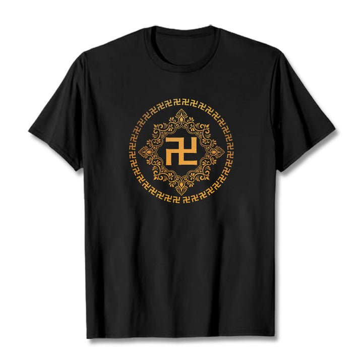 Camiseta con esvástica y Buddha Stones - Negro - 2XL - image 6