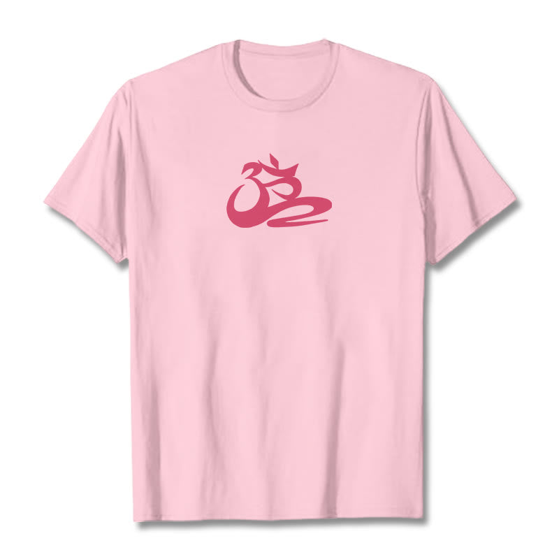 Camiseta OM con Buddha Stones - Rosa claro - 2XL - image 14