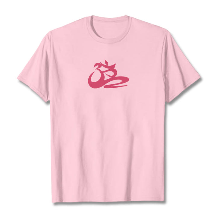 Camiseta OM con Buddha Stones - Rosa claro - 2XL - image 14