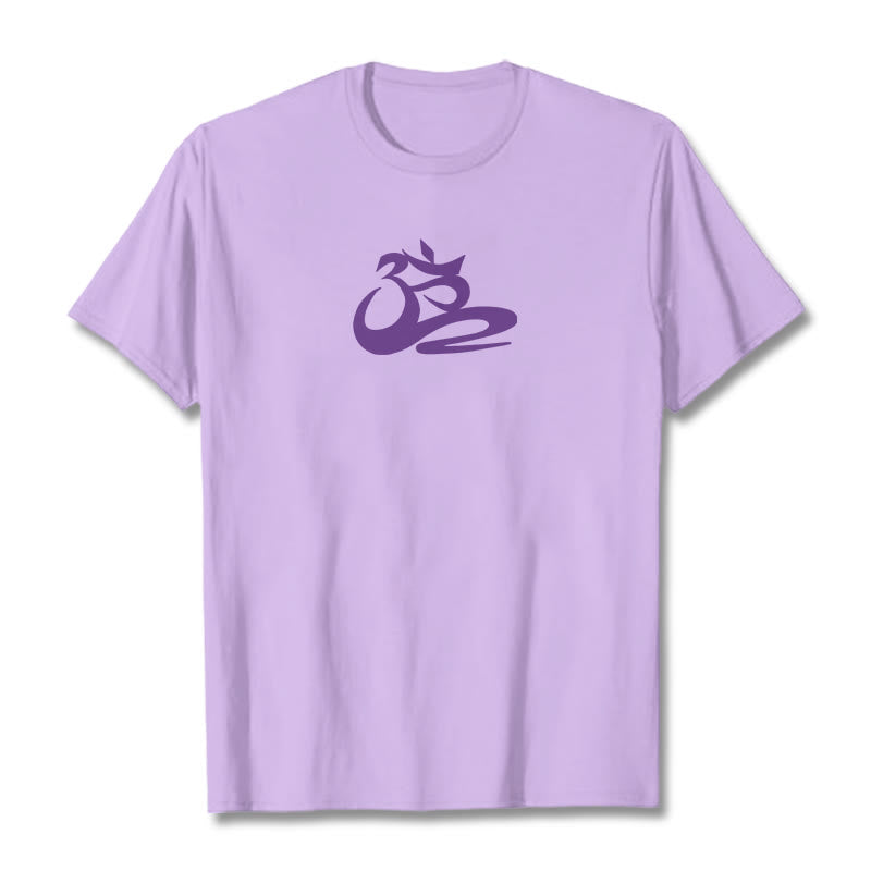 Camiseta OM con Buddha Stones - Ciruela - 2XL - image 1