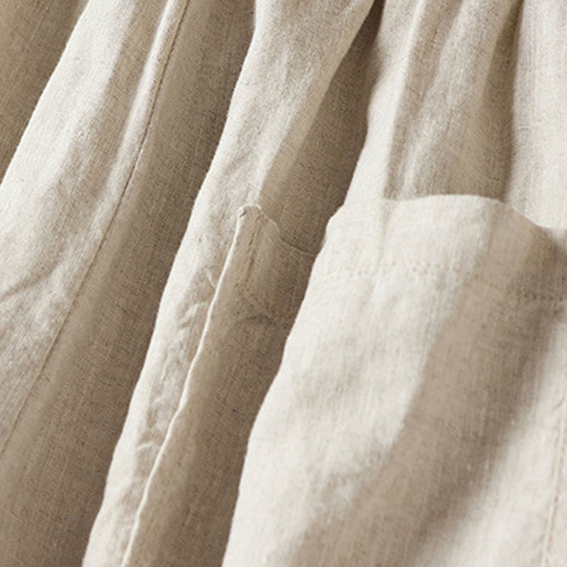 Pantalones harén con bordado de flores pequeñas de verano y bolsillos de Buddha Stones - image 30