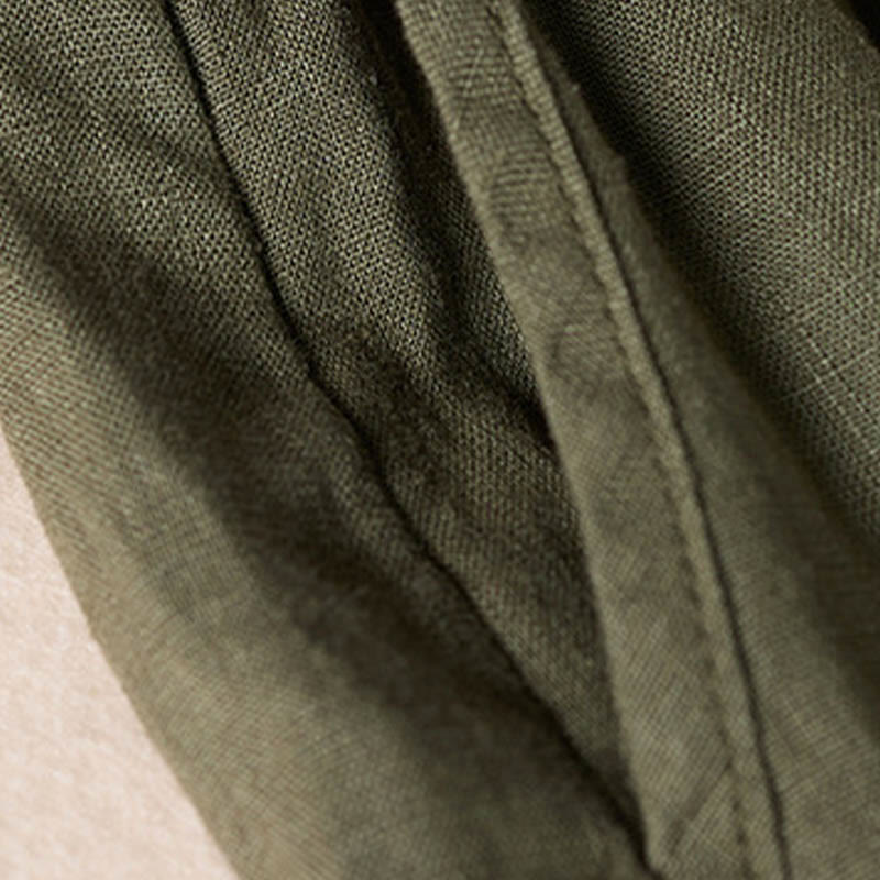 Pantalones harén con bordado de flores pequeñas de verano y bolsillos de Buddha Stones - image 36