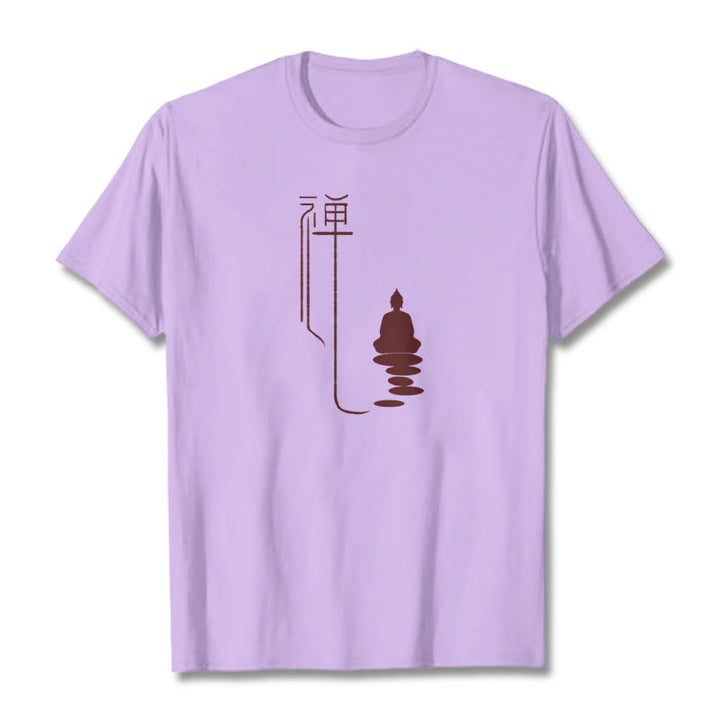 Camiseta con Buddha Stones y Buda zen - Ciruela - 2XL - image 15