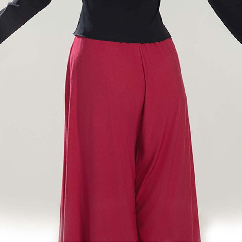 Pantalones de yoga y danza modal de color liso con Buddha Stones y transpirables - image 9