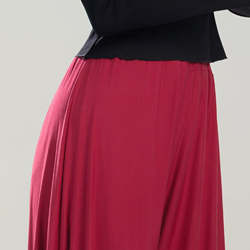 Pantalones de yoga y danza modal de color liso con Buddha Stones y transpirables - image 8