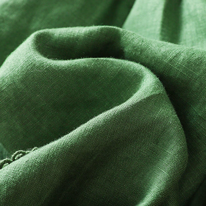 Pantalones harén de algodón con cordón y bolsillos para mujer de Buddha Stones Summer - image 15