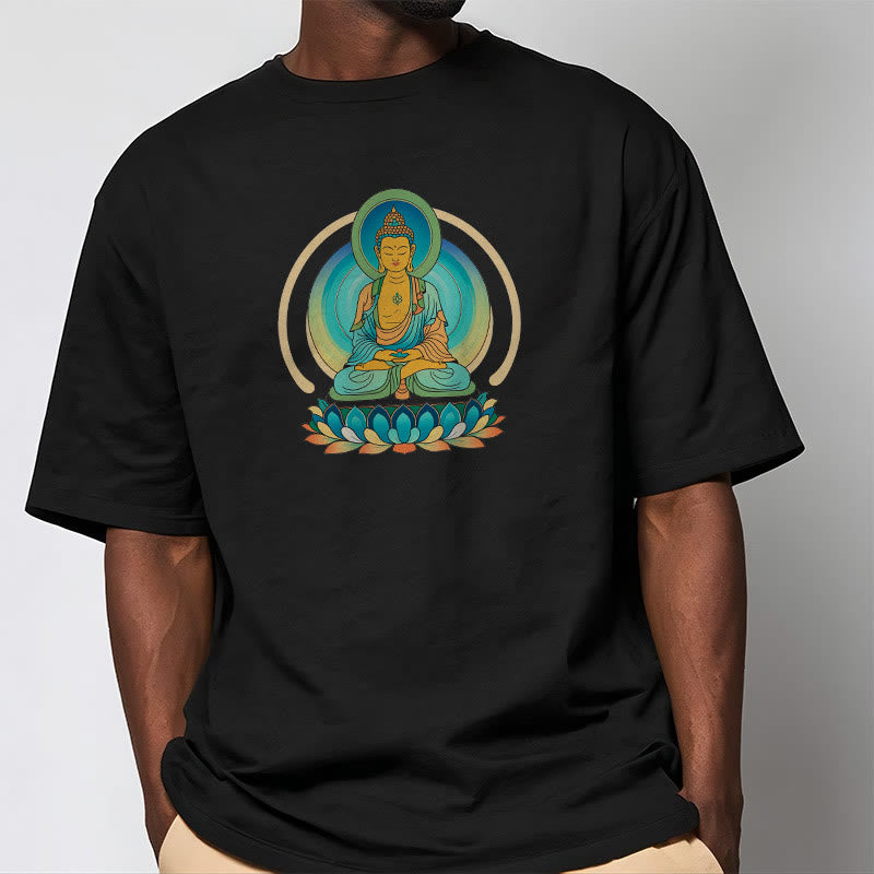 	Camiseta de Buda de Piedras de Loto - image 6