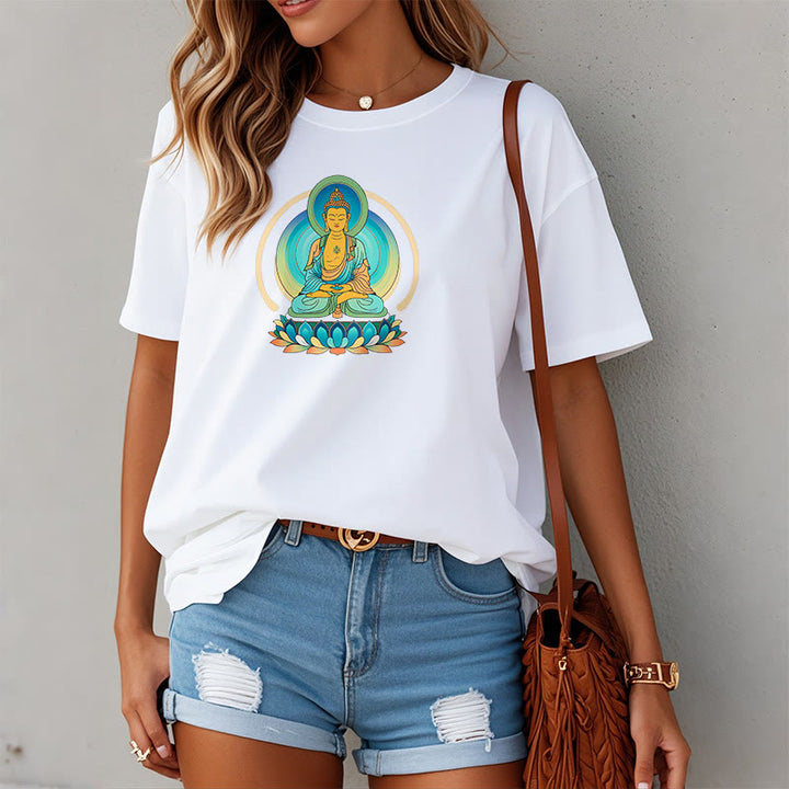 	Camiseta de Buda de Piedras de Loto - image 5