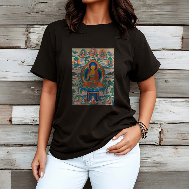 Camiseta con el Sutra del Buda de la Medicina transformado en arte con las Buddha Stones - image 8