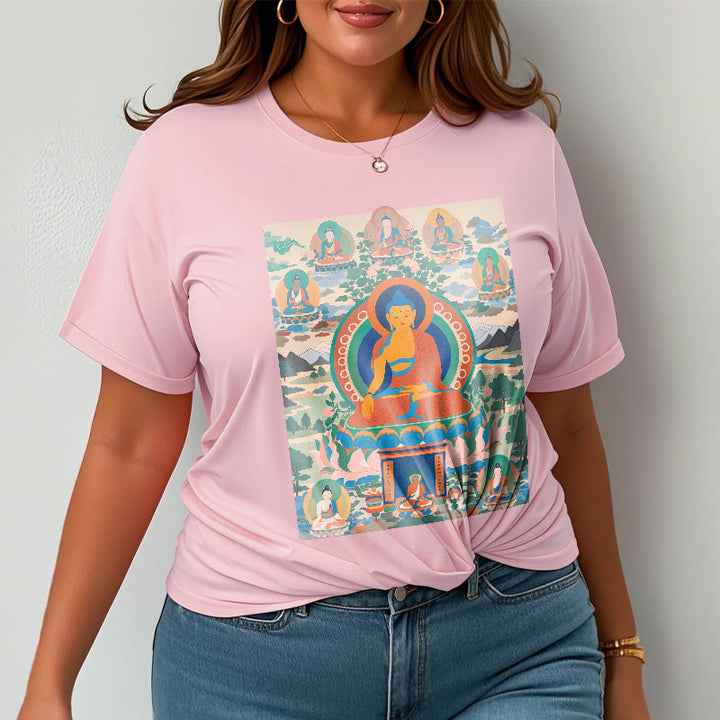Camiseta con el Sutra del Buda de la Medicina transformado en arte con las Buddha Stones - image 14