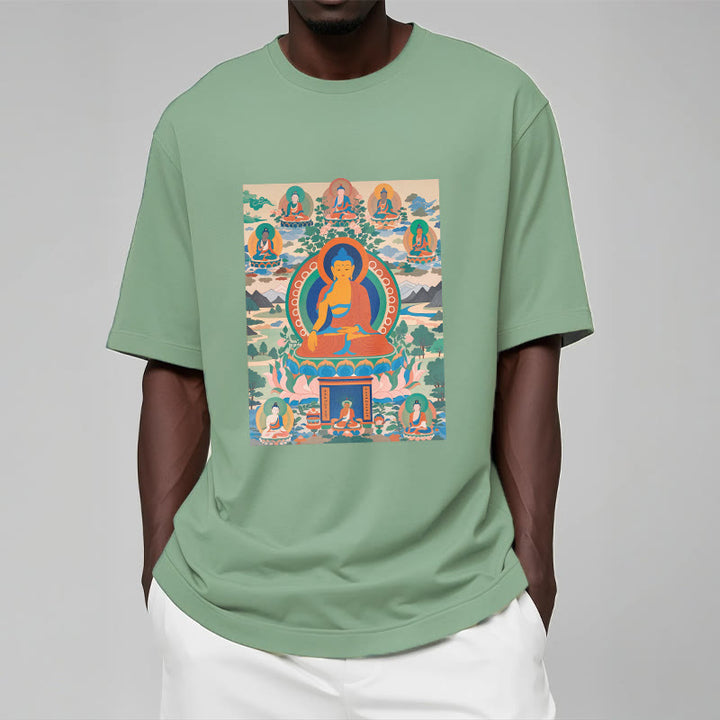 Camiseta con el Sutra del Buda de la Medicina transformado en arte con las Buddha Stones - image 15
