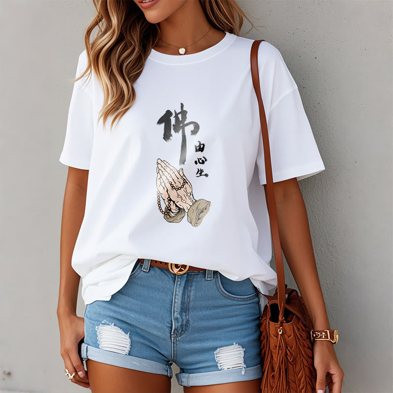 Camiseta con Buddha Stones en oración - image 2