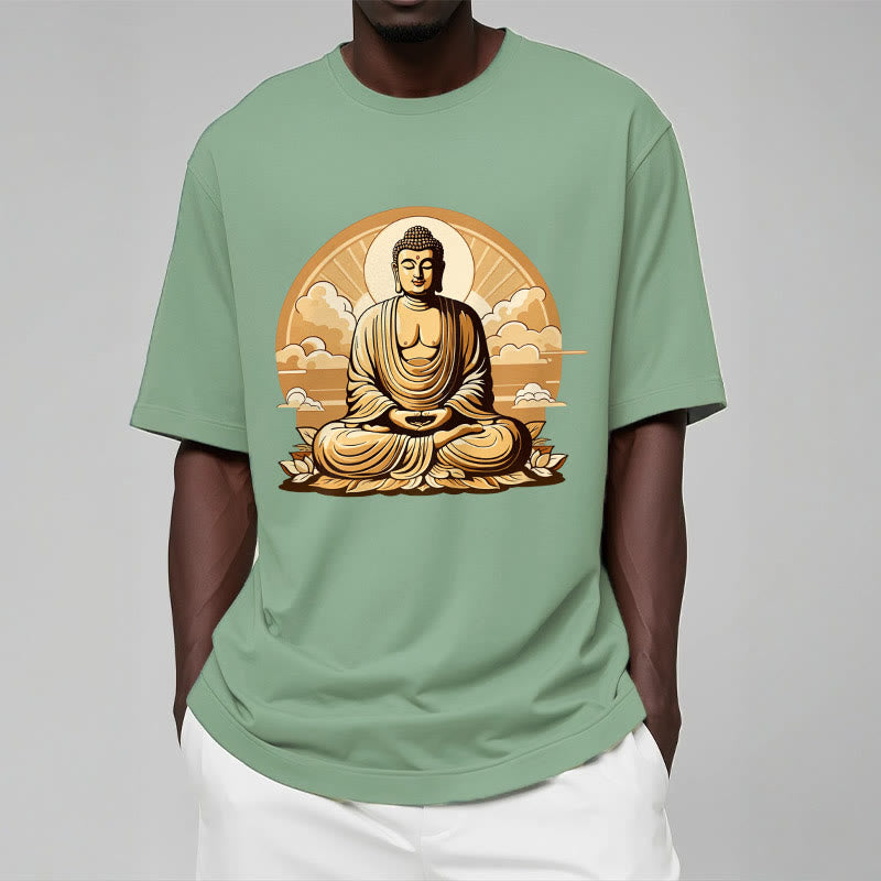 	 Piedras de Buda Sol Nubes auspiciosas Camiseta de Buda - image 15