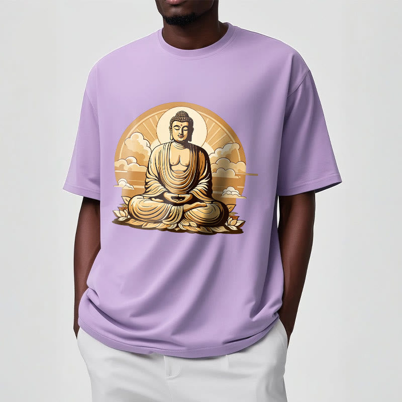 	 Piedras de Buda Sol Nubes auspiciosas Camiseta de Buda - image 17