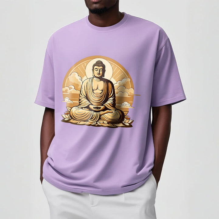 	 Piedras de Buda Sol Nubes auspiciosas Camiseta de Buda - image 17