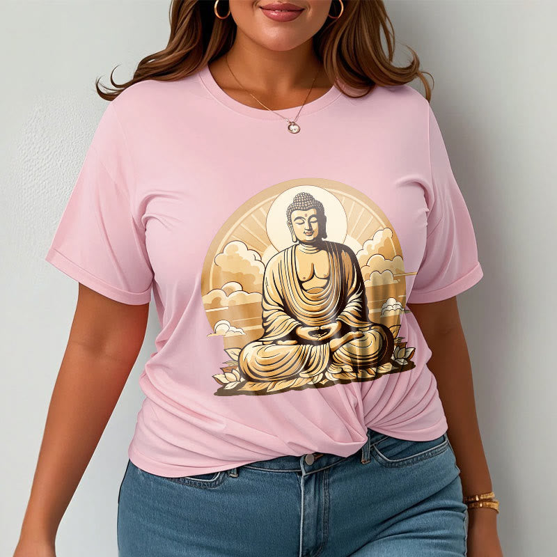 	 Piedras de Buda Sol Nubes auspiciosas Camiseta de Buda - image 13