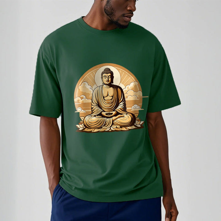 	 Piedras de Buda Sol Nubes auspiciosas Camiseta de Buda - image 11
